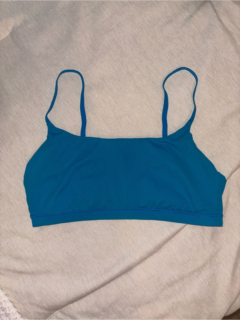 lululemon athletica Bright Teal Blue Strappy Sports Bralette
